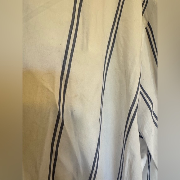 NEW Aerie Good Day Shirt & Shorts SET Boyfriend Lounge Medium Blue White NWT - Picture 10 of 10